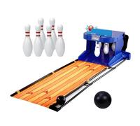 Indoor Bowling Set, Automatic Ball Return, Electronic Scoreboard, Light & Sound Effects, Family Arcade Game for Home Use