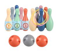 Indoor Bowling Set For Kids - Safe Foam Bowling Kit, Mini Pin Set Game, Indoor Fun Activity Toy, Balance And Aim Training Playset | Kids BowlingSet For Recreational Home Learning Play Use