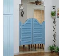 Indoor Cafe Swinging Doors,Solid Wood Louvered Saloon Swing Door, Auto Close Patio Partition Fence Half Waist Corridor Mall Salon Bar Counter,Custom(70x90cm(WxH))