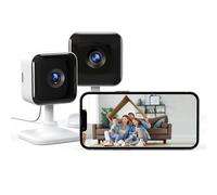 GNCC Indoor Camera 2K Security Camera 2 Packs CCTV Camera House Security, Home Security Cam, Motion/Sound Detection, 2-Way Audio, Night Vision, Real-Time Alert, SD&Cloud, 2.4G WiFi