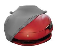 Indoor car cover compatible with Ferrari 296 GTB Grey with mirror pockets Bespoke tailor made Super soft Stretch