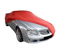 Indoor car cover compatible with Mercedes-Benz SL-Class (R230) Red Bespoke tailor made cover Super Soft Stretch