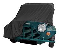Indoor car cover compatible with Mini Moke Black Bespoke tailor made cover Super Soft Stretch