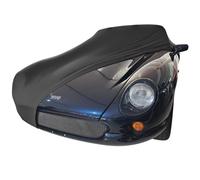 Indoor car cover compatible with TVR Chimaera Black Bespoke tailor made cover Super Soft Stretch