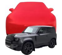 Indoor Car Cover for Land Rover Defender 90 V8 Carpathian, Elastic Breathable Indoor Sun Dust UV Protection Car Full Cover,Red
