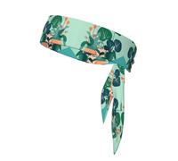 Indoor cartoon potted green plants Sports Head Tie.Sweat Absorbing Polyester Bandana for Running, Yoga & Gym, Adjustable Unisex Head Wrap