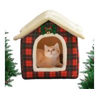 Indoor Cat Bed - Comfortable and Soft, Washable Cat Bed in the Shape of a Tan,for Winter Wellness Relaxation Routine Comfort Sleep Home Indoor Daily Comfort