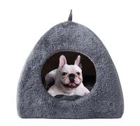 Indoor Cat Bed - Fleece Cat House | Pet Beds for Indoor Cats, Comfortable Pets Cave with Removable Pad, Home Pet House, Feline Refuge for Living Room and Balcony Lounging