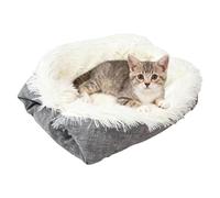 Indoor Cat Bed - Washable Self Warming Pet Furniture | | 61x51cm Soft Fĺuffý Heating Mat | Provides Warm Resting Spot For Cats Kittens Small Dogs During Autumn Winter Use Home