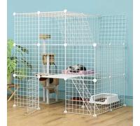 Indoor Cat Cage - Large Pet Kennel with Detachable Design for Easy Cleaning, Ideal for Multiple Cats Play and Exercise