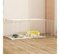 Indoor Cat Cage - Metal Wire Cat House and Carrier - Easy to Assemble - Suitable for One or Two Cats - Multi-Functional Pet Fence