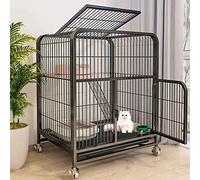Indoor Cat Cages, Large Pet Cages, Extra Large Cat Enclosures, Outdoor Cat Enclosures with Removable Tray and Universal Wheel, Reinforced and Thickened, pi