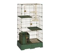 Indoor Cat Enclosure Eco Friendly Material Fully Enclosed Cat Terrarium With Multiple Doors For Extra Space Suitable For Ca,Green