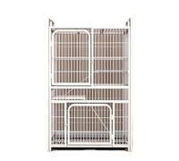 Indoor Cat Enclosures, Easy to Assemble, Square Tube Reinforcement with Tray and Reinforced Lock for Cats, Ferrets, Chinchillas, and Small Animals