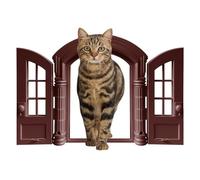 Indoor Cat Flap, Lockable Pet Accessories, Cat Passage for Doors, for Bedroom, Living Room, Garage, Corner, Door Passage, Mansion and Home
