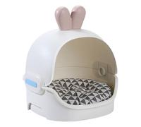 Indoor Cat - Foldable Hideaway with Cushion, Closed Soft Animal Shelter | Comfortable Covered Bed for Small Cats or Kittens, Space-Efficient Furniture for Home, Living Room or Bedroom