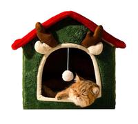 Indoor Cat House | Detachable and Washable for Pets - Indoor Cat Den for Christmas | for Small Breeds 1.5-4 kg Bedroom Balcony Play Rest Nap
