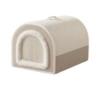 Indoor Cat House, Warm and Well-Wrapped Plush Dome, Winter House for Cats and Dog Sleeping Mat - for Kitten, Puppy, Small and Medium Breeds, for Playing, Resting and Doing