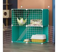 Indoor Cat Kitten Cage, Cat Enclosure, Large Exercise Space, Cat Cage, Assembled Cat Enclosures, Metal Kitten Bed, Small Animals (Color