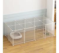 Indoor Cat Playpen - Easy Clean Cat Enclosure for 1-3 Cats, Ferret & Dog Crates, Spacious Exercise Cage, Durable Cat Kennels for Pets