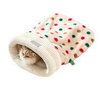 Indoor Cat Sleeping Bag - Thermal and Cosy Sleeping Bed for Animals, Tunnel for Cats for Winter, for Country House, Living Room, Bedroom Christmas and New Year