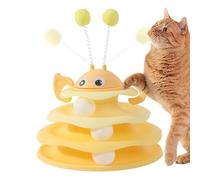 Indoor Cat Toy | 3-Layer Physical Exercise Ball Tower | Interactive Play Game,for Living Room Bedroom Basement Apartment Farmhouse