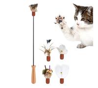 Indoor Cat Toy | Adjustable Interactive Rod | Kitten Quiet Play Toys | for Pet Home Indoor Outdoor Birthday Ground Daily Holiday