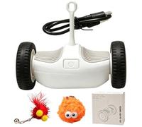 Indoor Cat Toy Car | Obstacle Avoidance Rechargeable Automatic Cat Toys | Interactive Moving Kitten Teaser Toys | Smart Self-Driving Exercise Toy For Indoor Cats | Small Medium Large Breeds