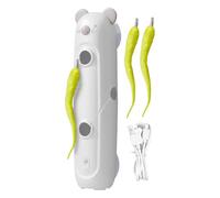 Indoor Cat Toys - 12cm USB Automatic Teaser, Rechargeable Mole Hit Toy Wall Mounted | Cat Play Gadgets With Soft Pet From In