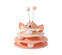Indoor Cat Toys - Cute Tower Teaser Game, Fun Interactive Games, Cat Tower Teaser, Durable Feaather Wand Toy | Heavy-Duty Enrichment Towers For Exercise Boredom Play Chasing Hunting Home Apartment
