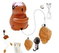 Indoor Cat Toys, Electric Cat Teaser with Smart Cat Lifting Toys with Rope and Ball, Interactive Toys for Hours of Home Fun