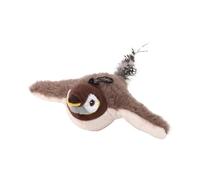 Indoor Cat Toys - Plush Simulation Sparrow Flying Wings Construction Rechargeable Play Vivid Twitter Interactive Teaser | Reliable Accessory For Fun Activity D