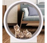 Indoor Cat Treadmill Exercise Wheel, Interactive Cat Toy for Weight Loss & Daily Activity, Quiet Running Track for All Sized Cats