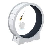 Indoor Cat Treadmill Wheel, Silent Cat Exercise Wheel Toy, Anti-Pinch Cat Running Wheel Exerciser For Kitten/Large Cats, Assembly Tools Included,