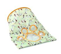 Indoor Cat Tunnel Bags with Plush Ball,Interactive Cat Drill Bag for Kitten Puppy,Folding Ring Paper Cats Tunnel,Self Interactive Toys Pet Play Tunne