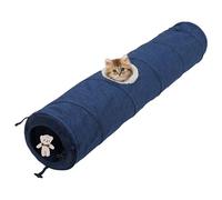 Indoor Cat Tunnel, Dog Tunnel Foldable, Interactive Dog Tube, Foldable Cat Inner Tunnel, Hidden Training Tunnel, Small Animal Exercise Toy for Living Room, Courtyard
