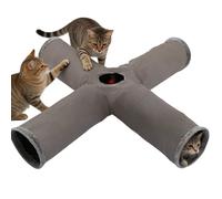 Indoor Cat Tunnel, Interactive Toy in the Shape of a Folding Maze, Flexible Cat Play Houses Ideal for Indoor Environments - for Christmas Parties Halloween Puppy Birthday