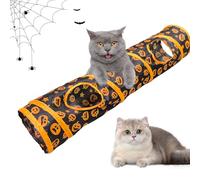 Indoor Cat Tunnels - Foldable Interactive Tubes for Cat and House Maze | Feature, Patterned Playground Toys for Cats, Kittens, Rabbits, Puppies, Play and Ex