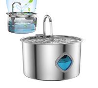 Indoor Cat Water Fountain - 3.2L Stainless Steel Automatic Drinking Water Dispenser for Pets Quiet Circulating | Cat Fresh Flow Feeder