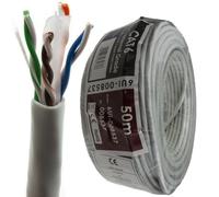 kenable Indoor CAT6 UTP 23AWG COPPER Ethernet PVC Network Cable Reel 50m Grey [50 metres]