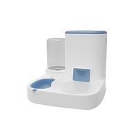 Indoor Cats Double Feeding Bowls Automatic Food Water Dispenser Pet Eating Drinking Multiple Color Can Choose Feeder For For Dogs For Wet Food Two