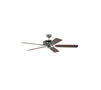 Indoor Ceiling fan without Lights Quiet Fan Living Room 132 cm 52" Steel Walnut