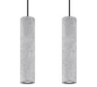 Indoor Ceiling Lamp LUVO 2 Concrete Grey GU10 LED SOLLUX LIGHTING Living room