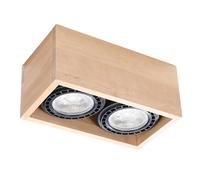 Ceiling lamp wood Quatro Scandinavian Design GU10