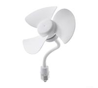 Indoor Ceiling Motor Having E27 Screw Base for Brushless Compatible 16 Cm Compact Quiet Fan 10w Home Use Fan with Ac85265v No Light Required (E27 Fan with Hose)