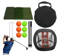 Indoor Chipping Net,Nylon Easy Setup Professional Training Aid | Golf Practice Nets for Backyard,for Accuracy Swing Practice Distance Indoor Outdoor Golfers Kids Teen Boys Beginners