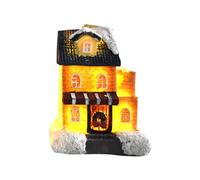 Indoor Christmas Decorations for The Home Christmas Decorations Light Up Cabin with Lights Dream European Snow View House Children's Gifts (A, One Size)