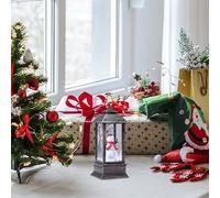 Indoor Christmas Decorations for The Home Christmas Snow Globe Water Glittering Tree with Music USB Lined/Battery Operated Lighted for Festival Decoration(B, 15x5. 2x5. 2)