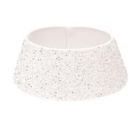 Indoor Christmas Decorations for The Home Christmas Tree Skirt Base Stand Up Round Quadrilateral Hexagon Xmas Trees Trunk Guard Decoration Ultimate Collar Multiple Sizes Perfect(White,One Size)