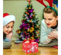 Indoor Christmas Decorations for The Home Musical Prank Santa Saving Funny Santa Stealing with Music Electronic Kids Bank Storage Jar Christmas Moving Bank Toy Ideal(Red,11.5x9.5x9)